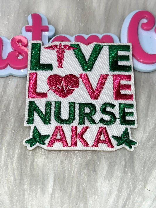 💚💗 Live Love Nurse Patch – Pink & Green AKA colors
