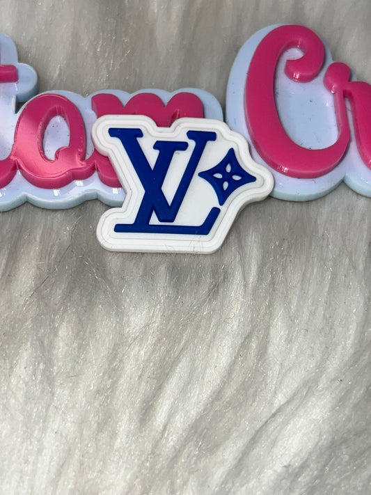 💙 Royal Blue Monogram Style Shoe Charm