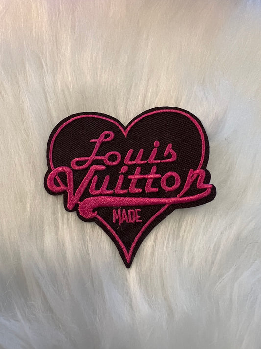 Hot pink LV heart