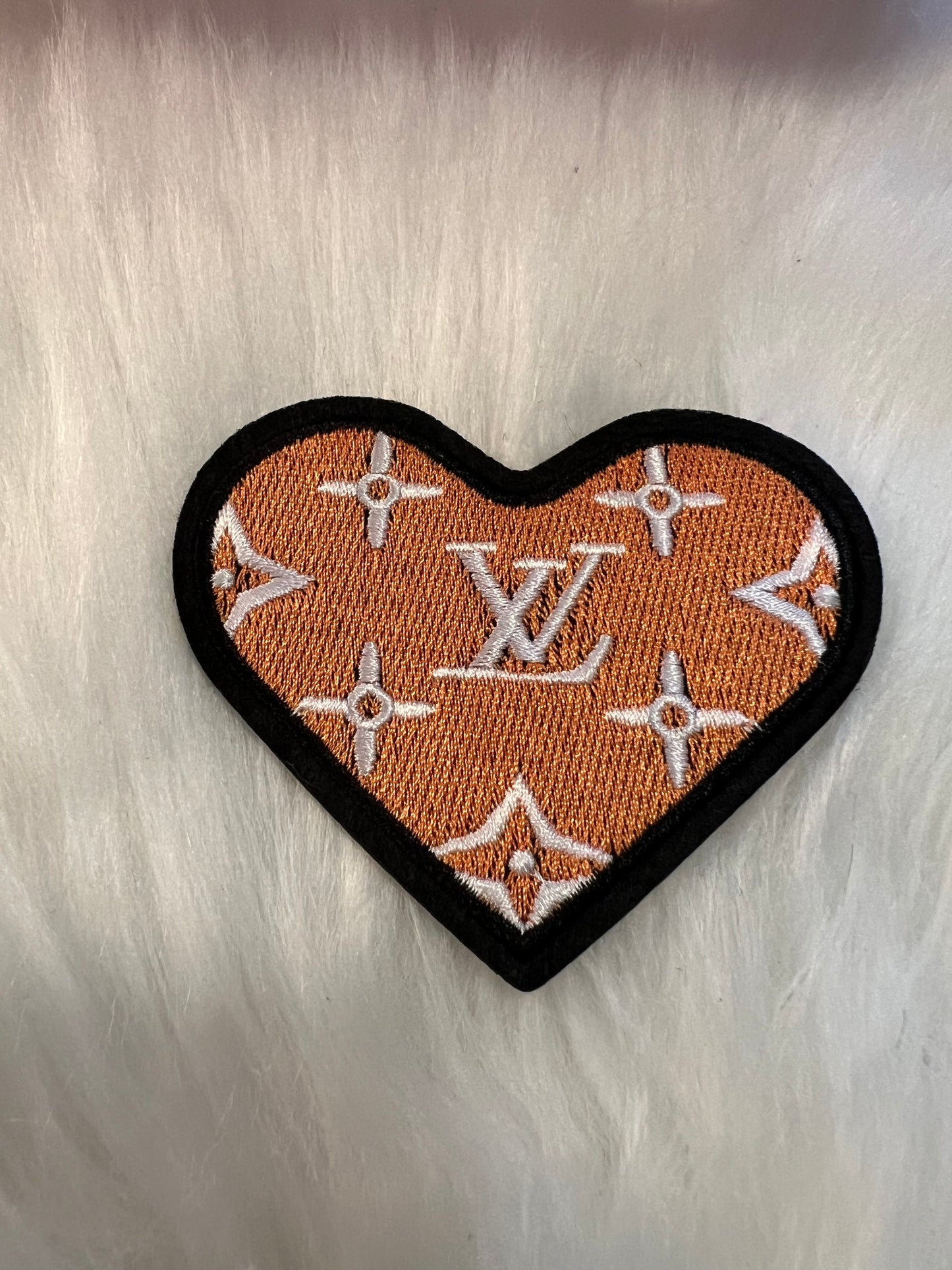 Orange LV heart
