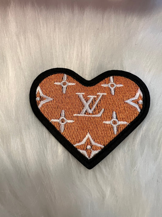 Orange LV heart