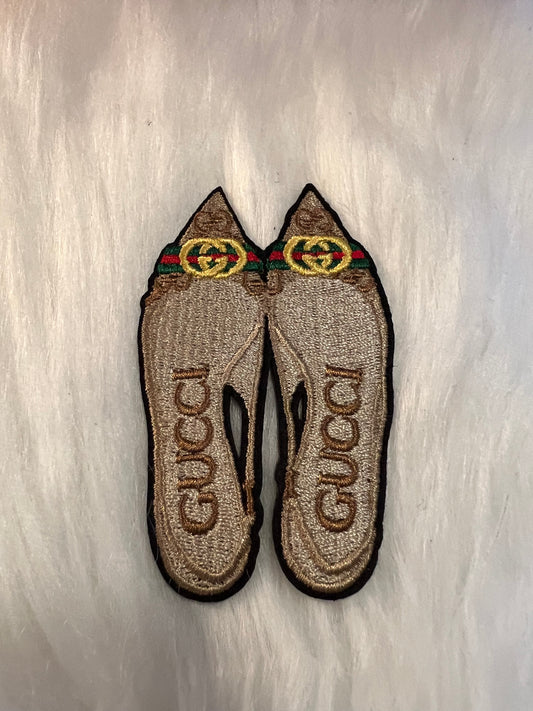 GG tan shoes