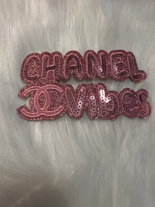 Pink Word Sequin CC