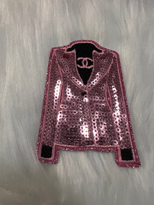 Pink Sequin CC Jacket