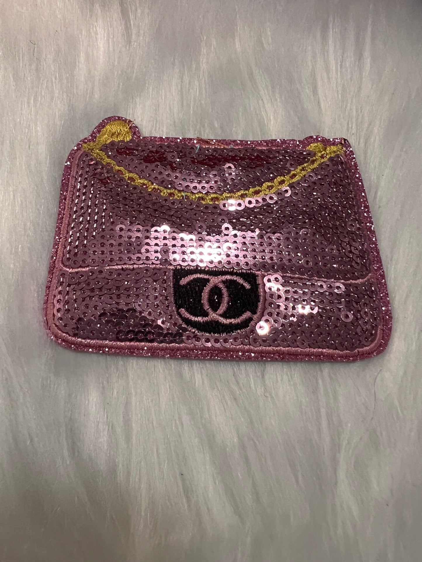 Pink Sequin CC Purse