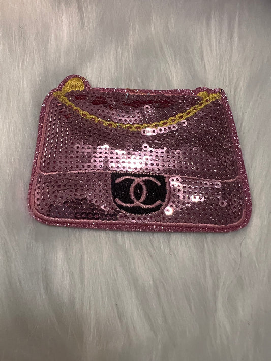 Pink Sequin CC Purse