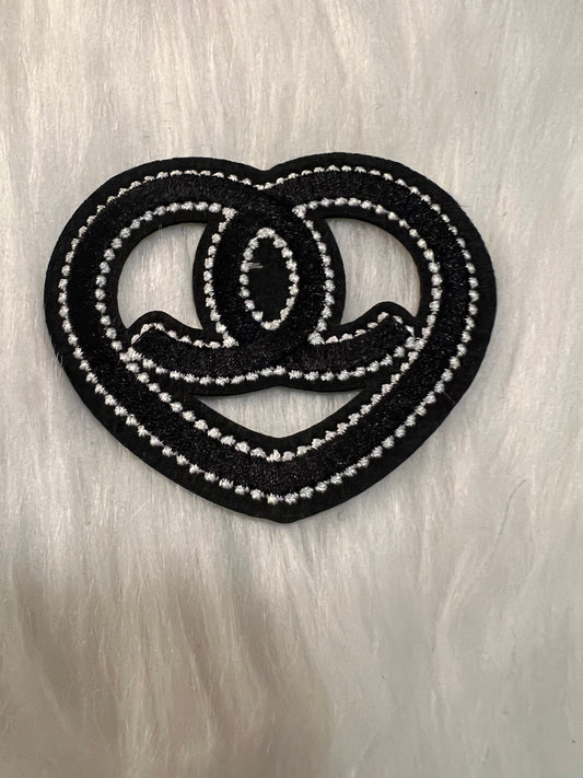 Black CC Heart
