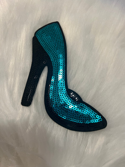 Teal Bling Heel