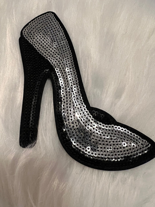 Silver Bling Heel