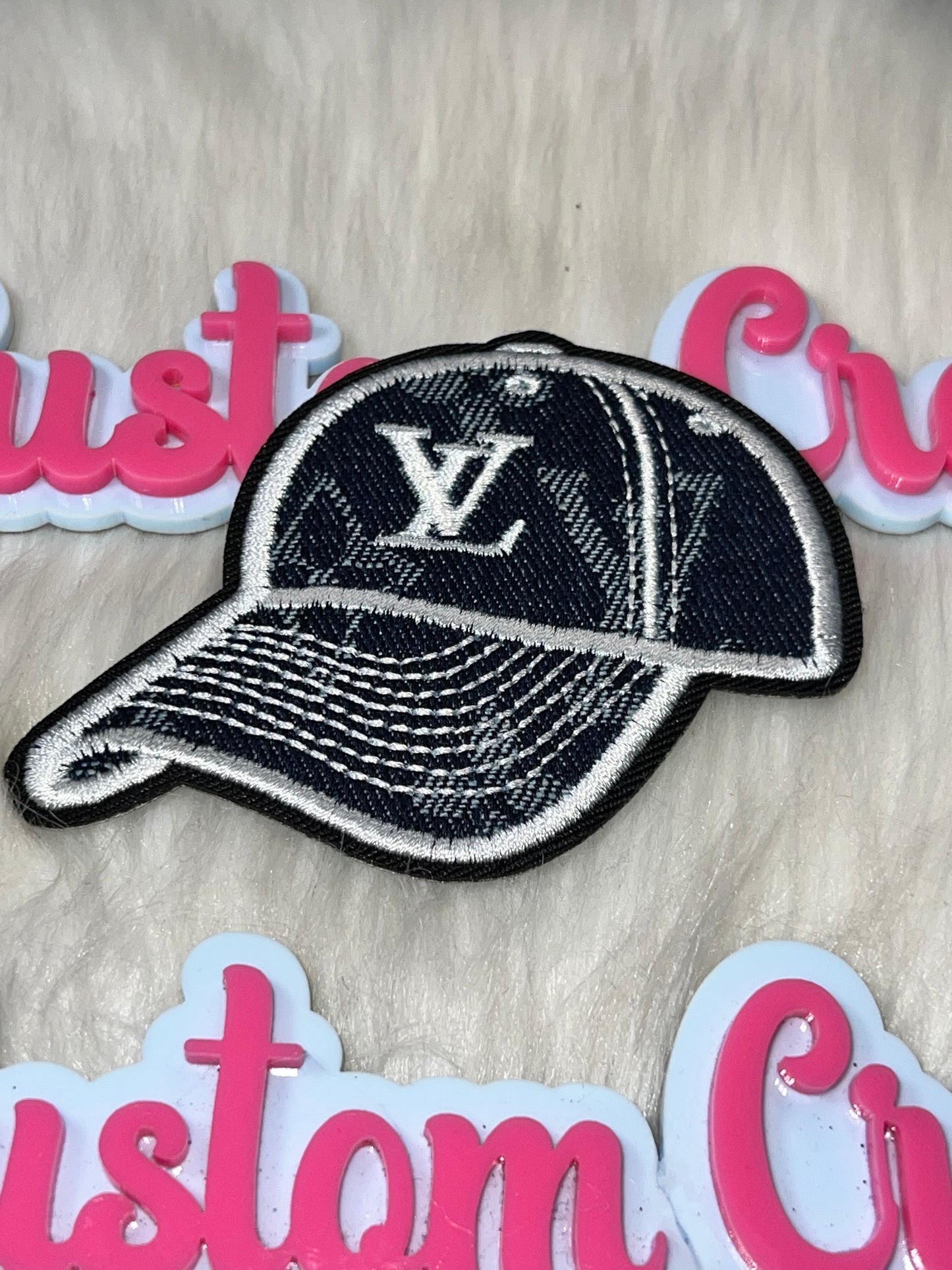 Denim Cap Graphic Patch – Iron On