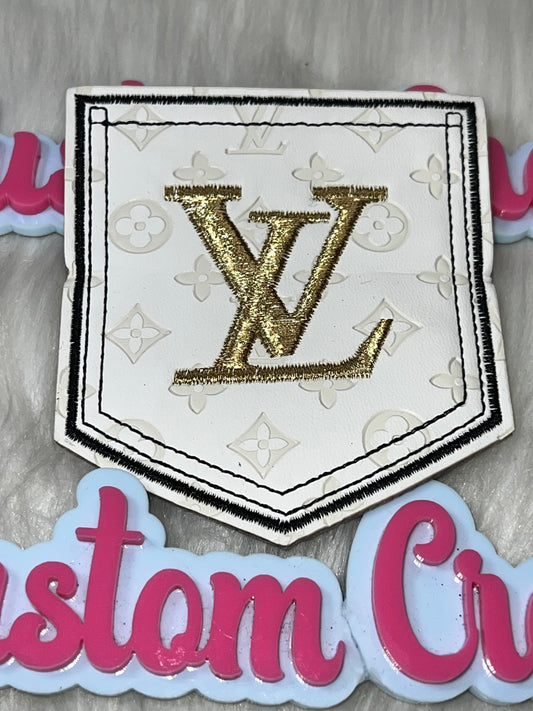 🤍 Luxe Embossed Pocket Monogram Patch (Iron-On)