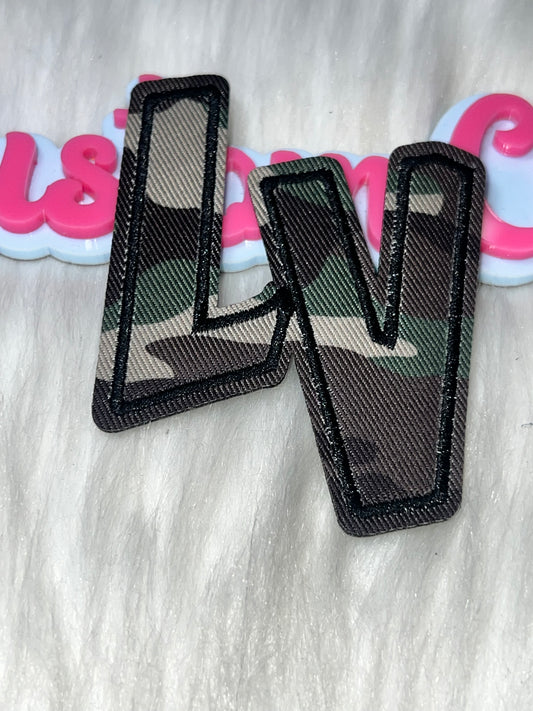 Monogram Rose Iron-On Patch