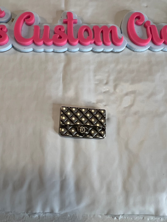 Silver CC purse
