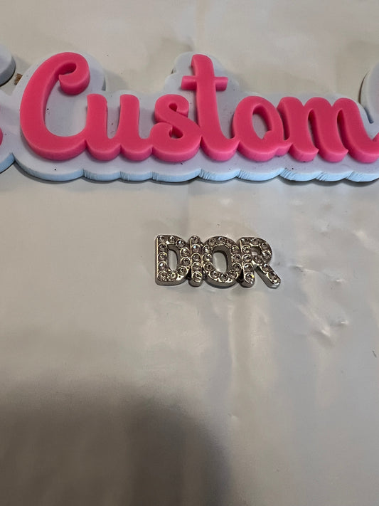 Silver Dior bling