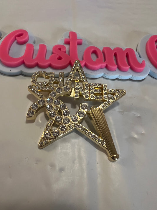 CC Gold Brooch