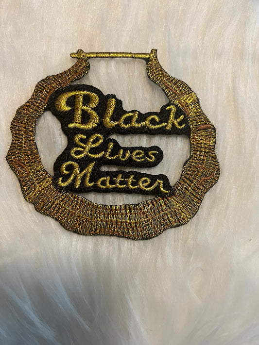 Gold Earring Black Lives