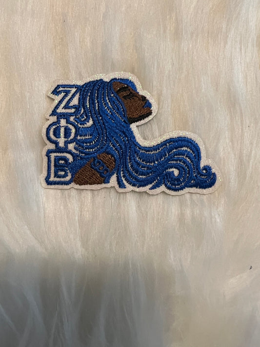 Glitter Zeta Blue Hair Lady