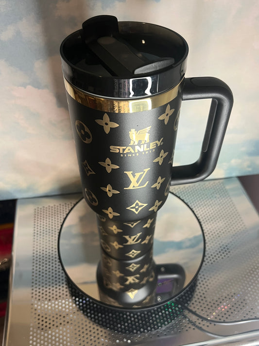 Gold Black LV Stanley