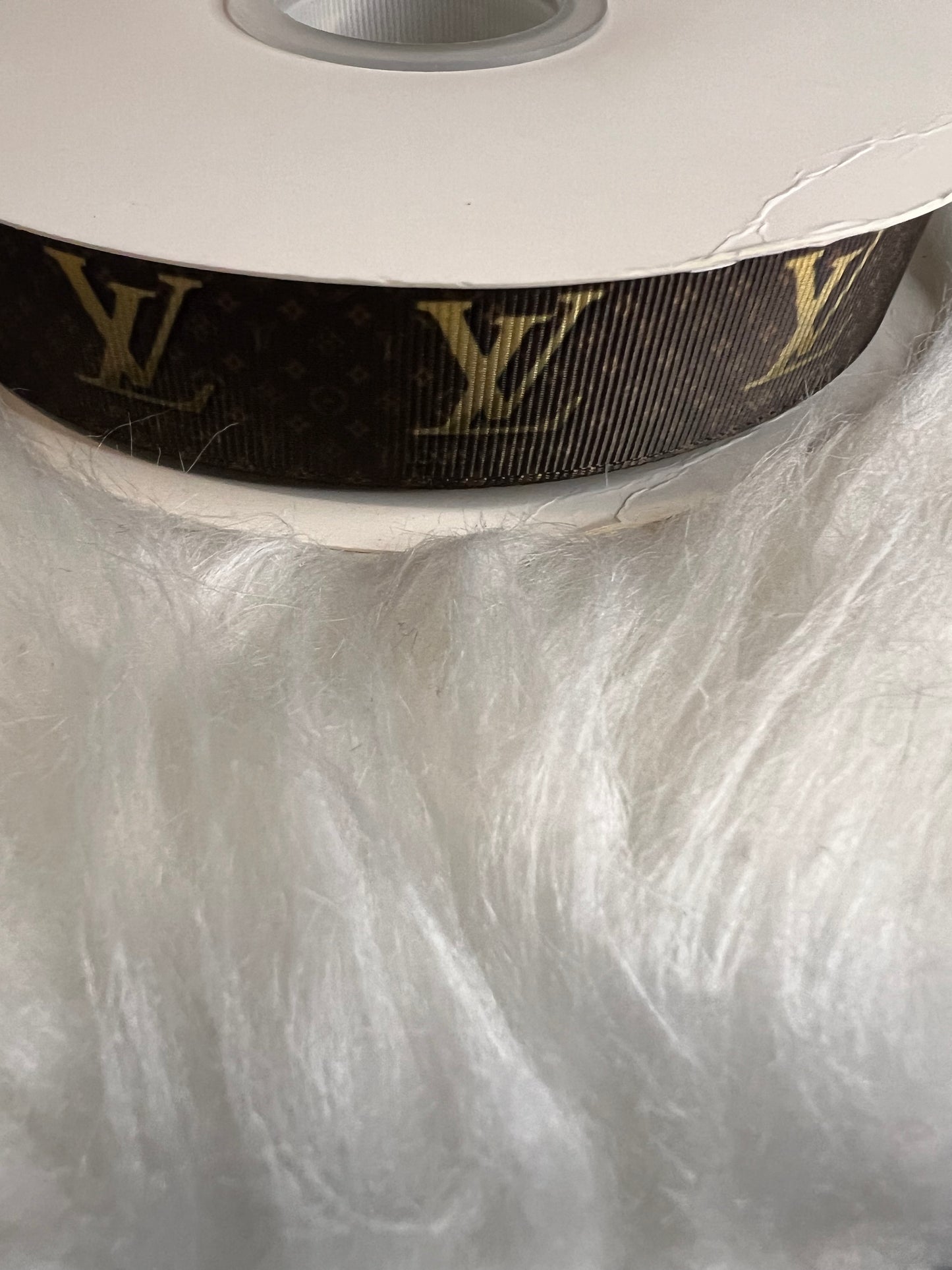 Gold & Brown LV Ribbon