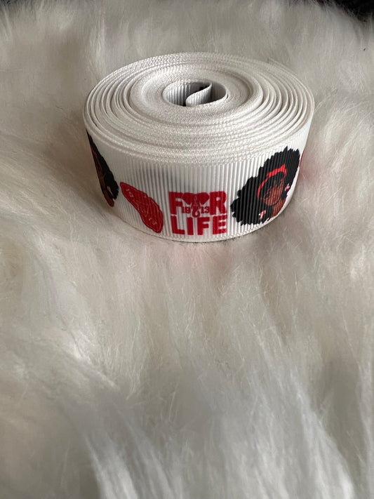 White Delta Lady Ribbon