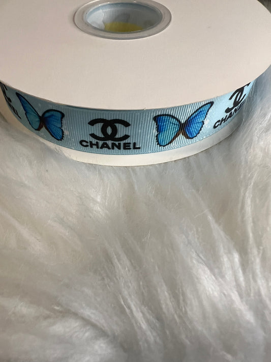 Blue CC Butterfly Ribbon
