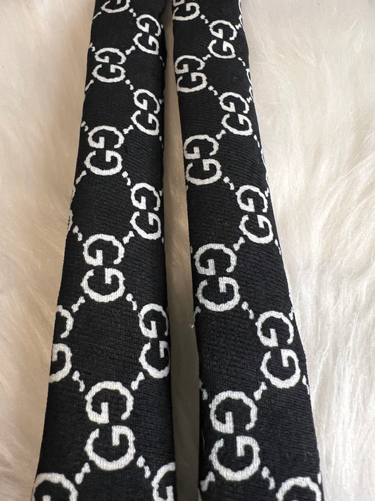 Black White GG Croc/Bogg straps