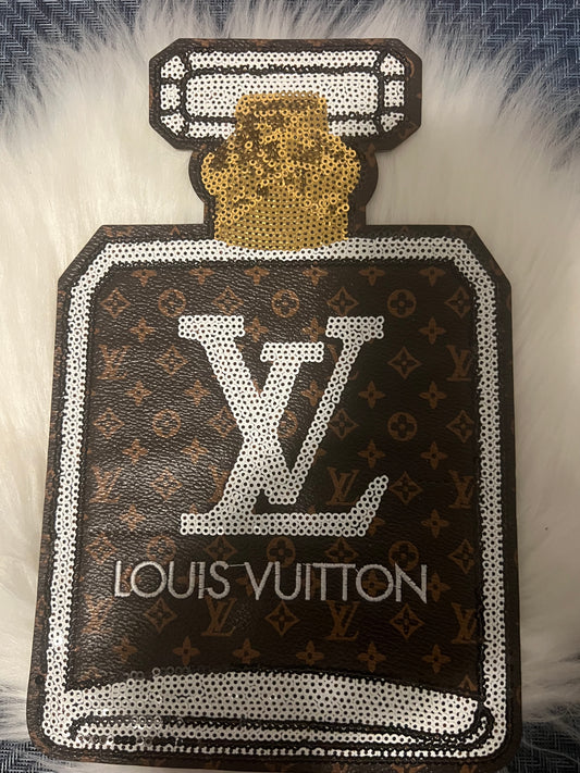 Faux Leather LV Perfume Bottle