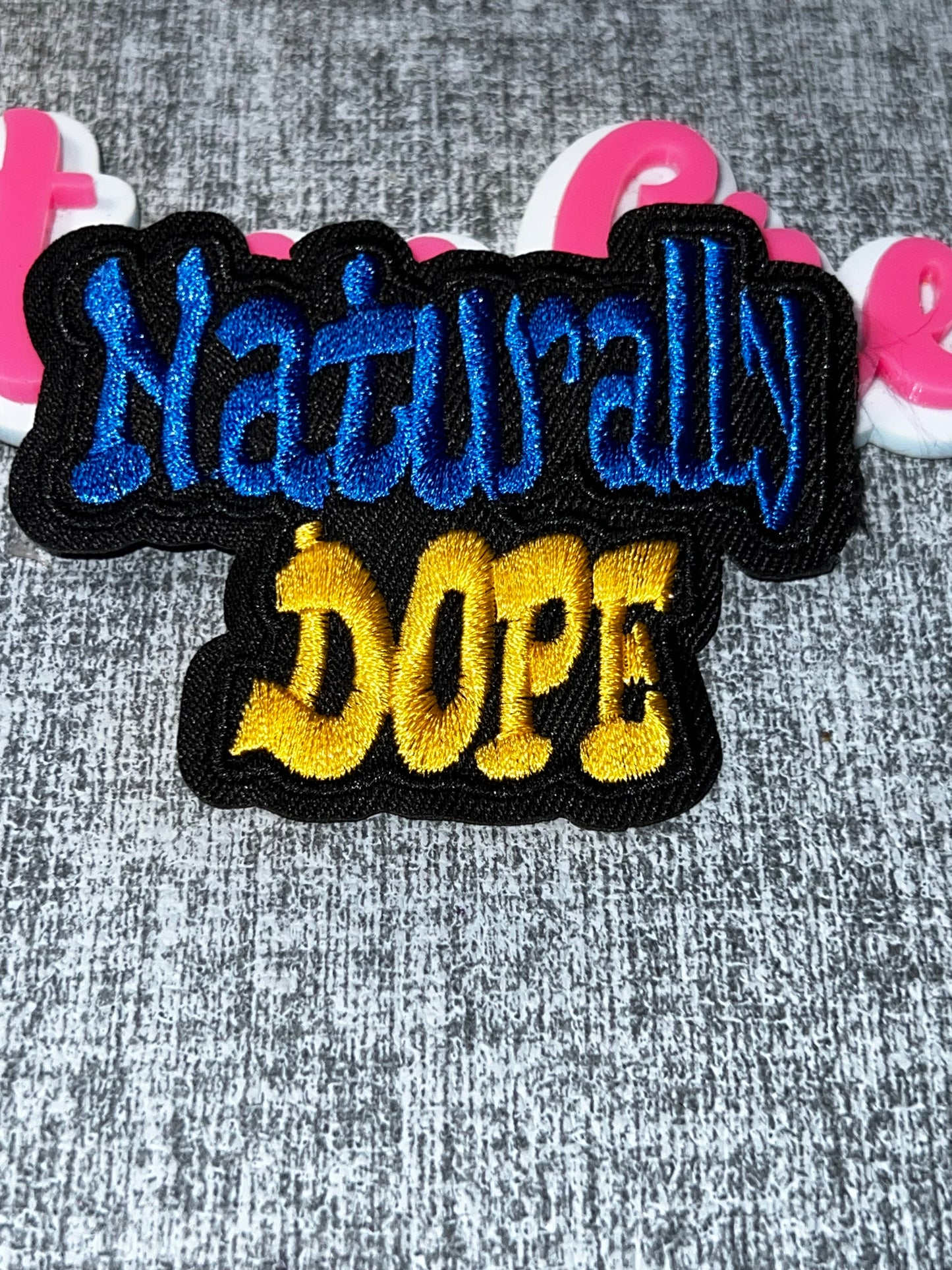 Naturally Dope Patch – Statement Embroidered Fashion Applique