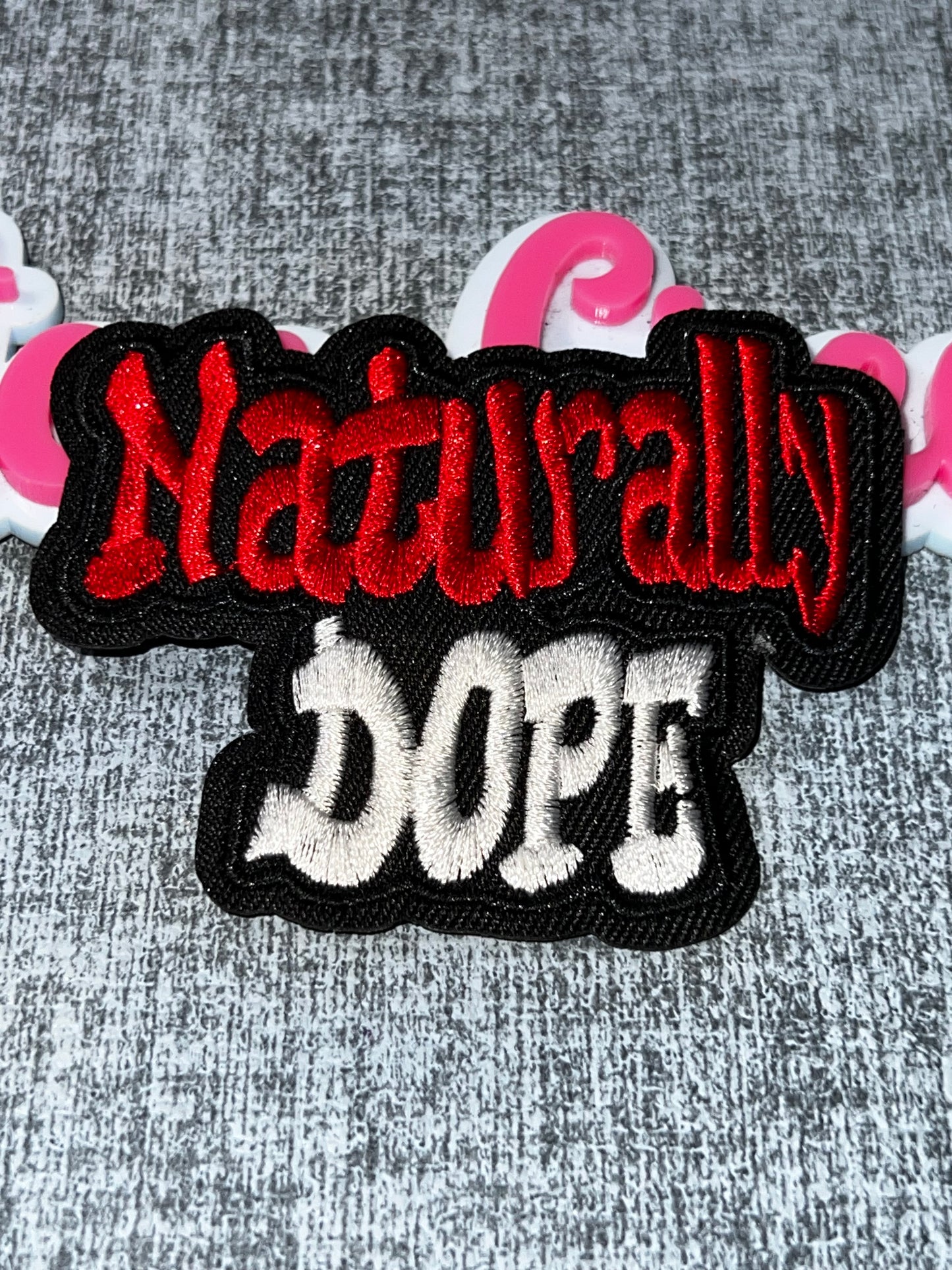Naturally Dope Patch – Bold Statement Embroidered Applique