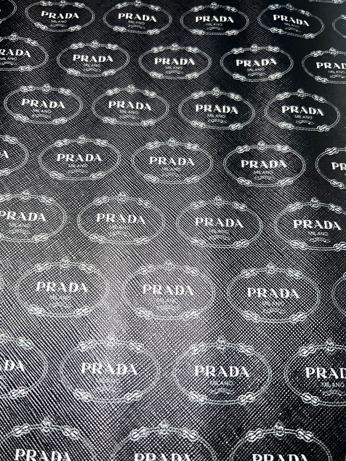 Black Elegance Faux Leather Sheet – Minimal  Print (9x12)