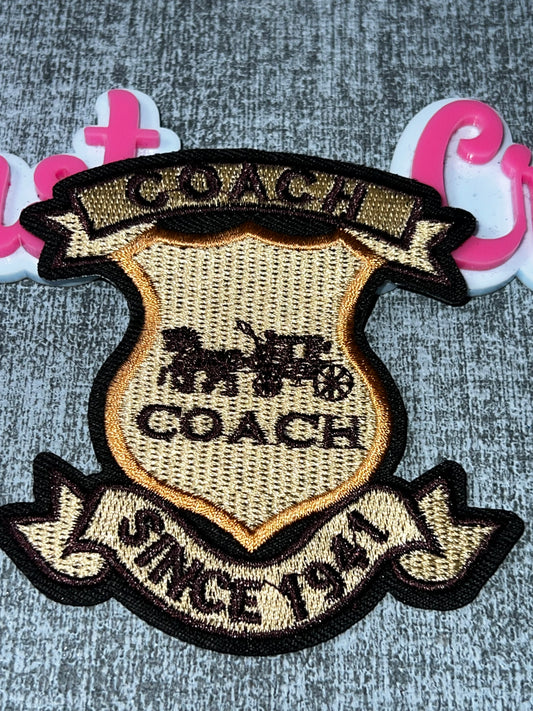 Shield Badge Embroidered Patch – Classic Statement Applique – Approx. 4 Inches