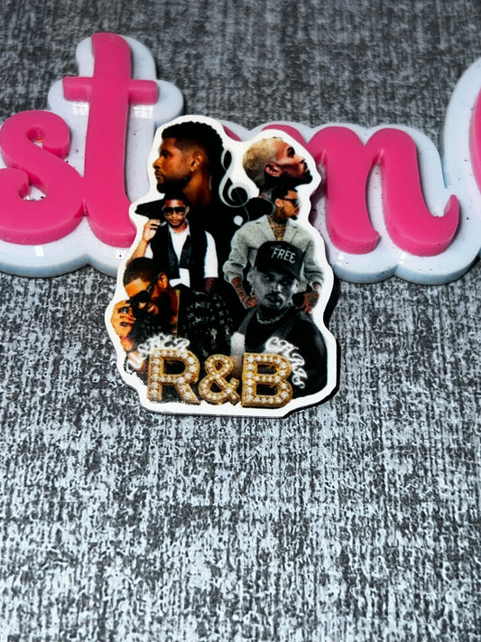 Rhinestone R&B Tour Acrylic Planar – Music Theme Craft Embellishment
