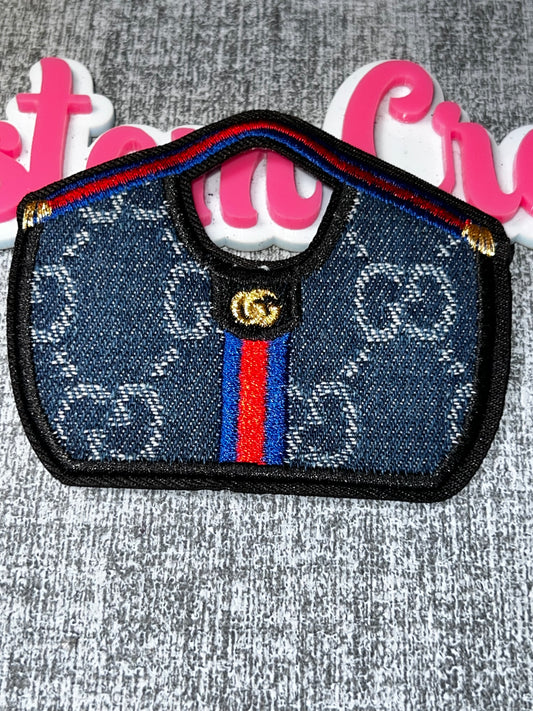 Style Denim Purse Patch – Fashion Embroidered Bag Applique