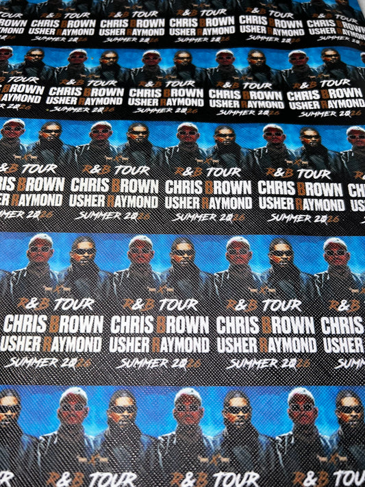 Summer R&B Tour Faux Leather Sheet – Concert Craft Material