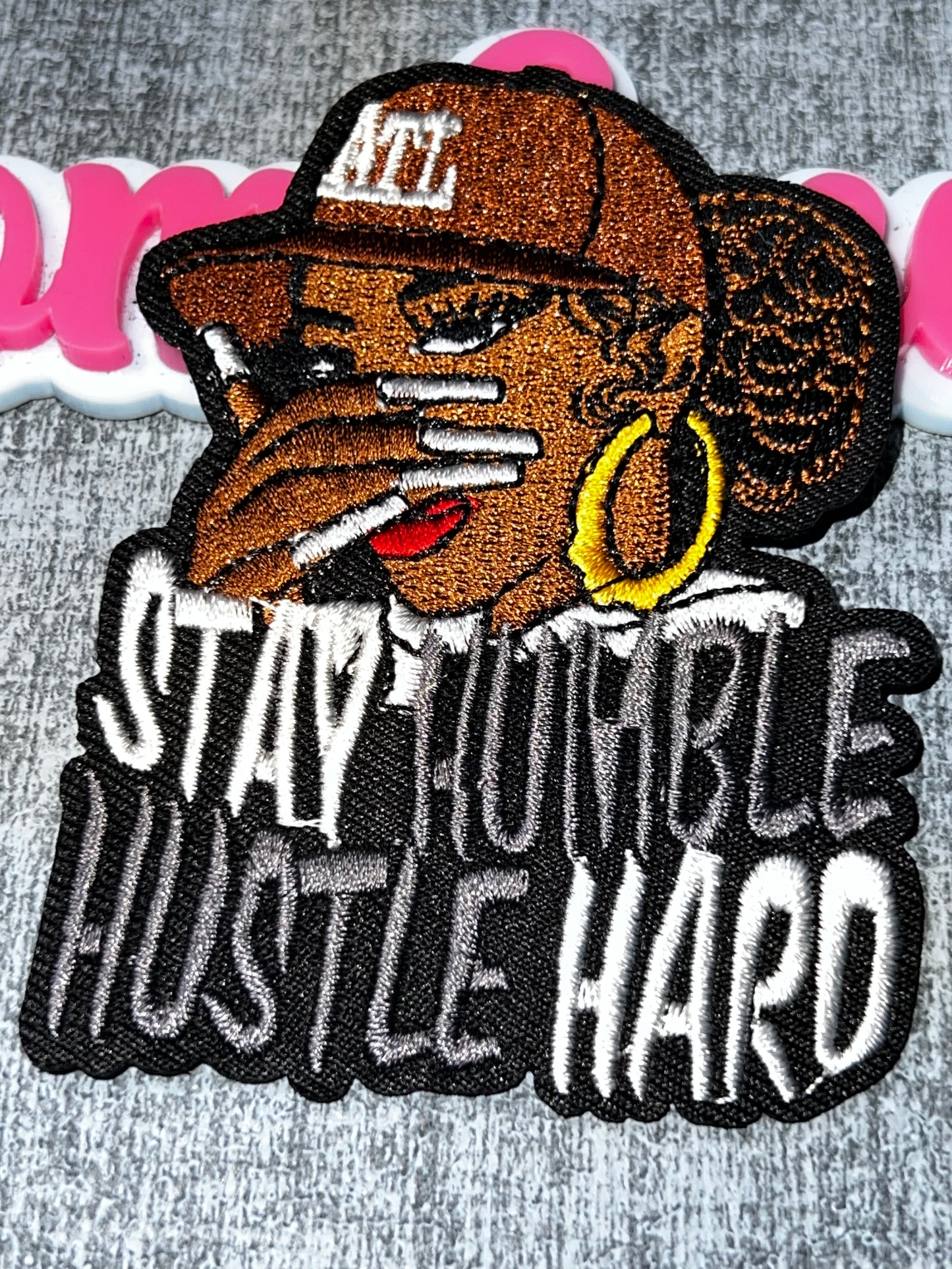 Stay Humble Hustle Hard Embroidered Patch – Motivational Applique