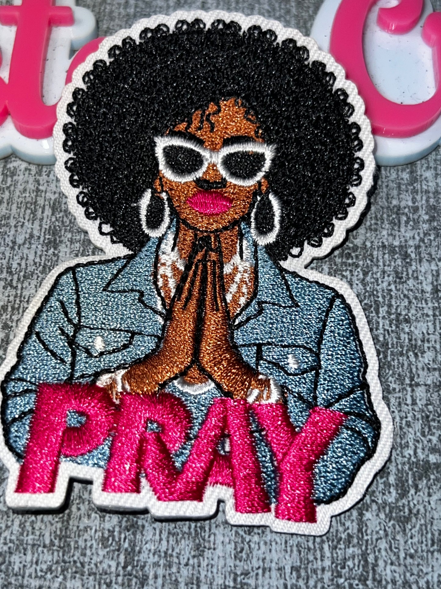 Pray Embroidered Patch – Inspirational Applique