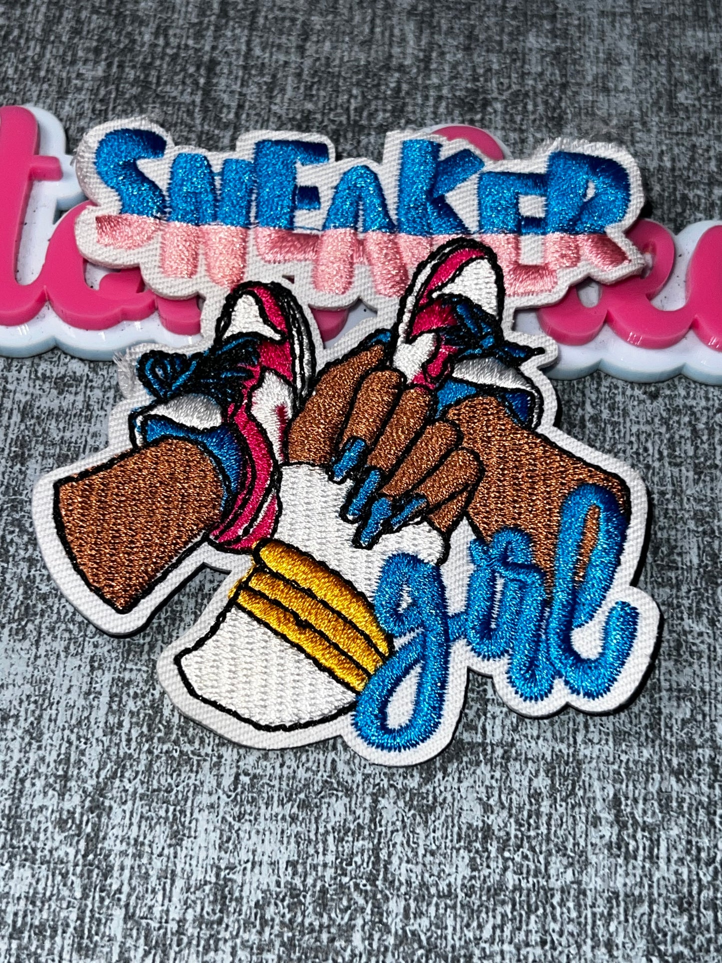 Sneaker Girl Embroidered Patch – Fashion Applique