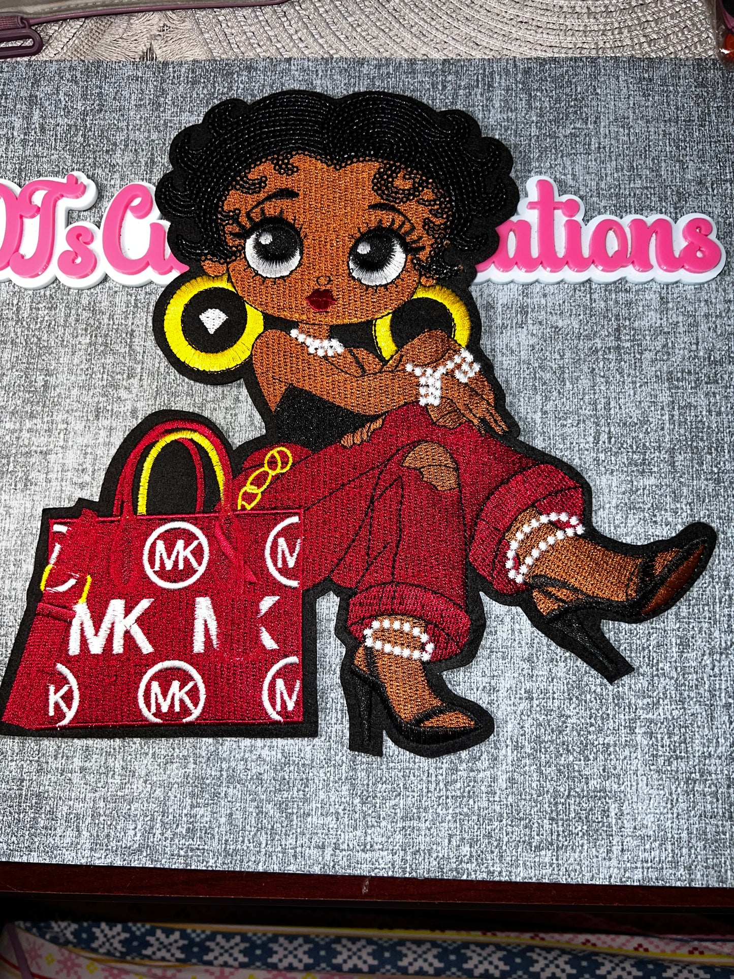 Glam Girl Embroidered Patch – Fashion Applique
