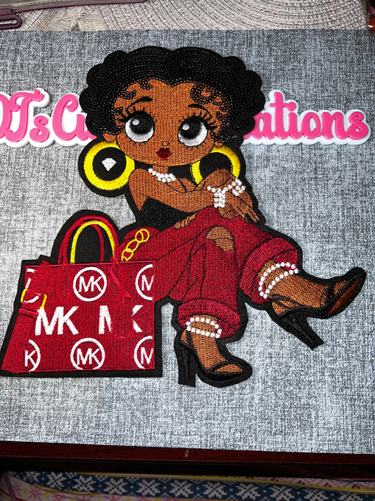 Glam Girl Embroidered Patch – Fashion Applique