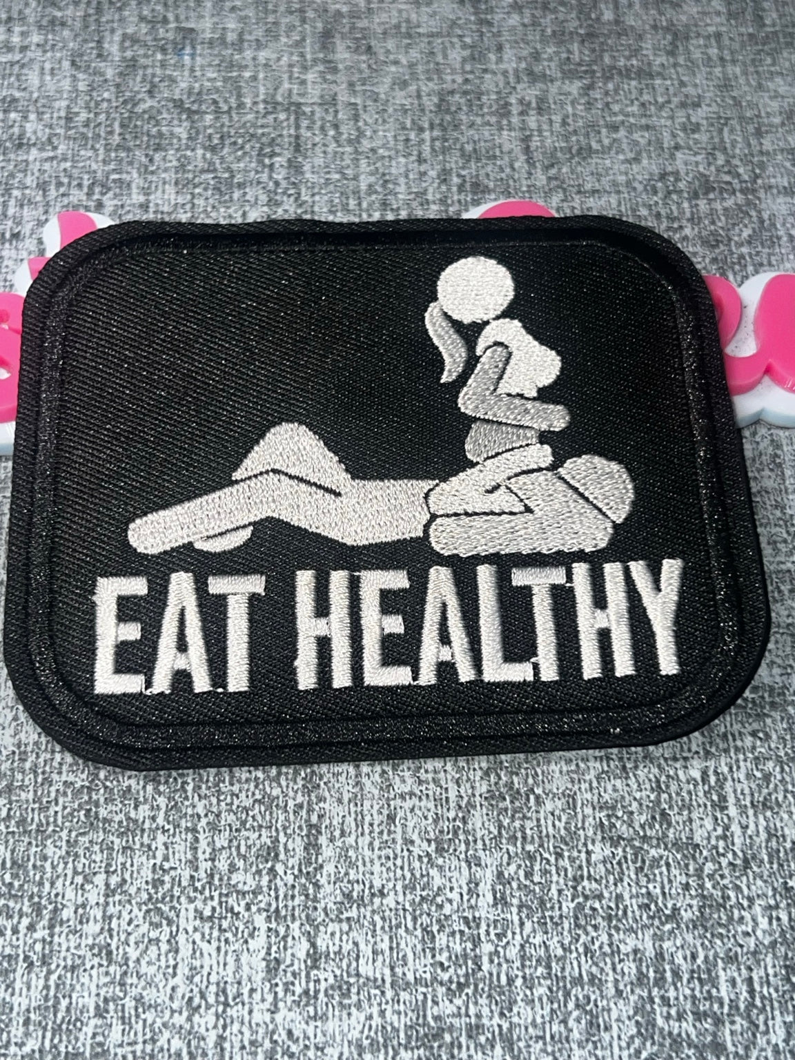 Eat Healthy Wellness Patch – Embroidered Self Care Applique