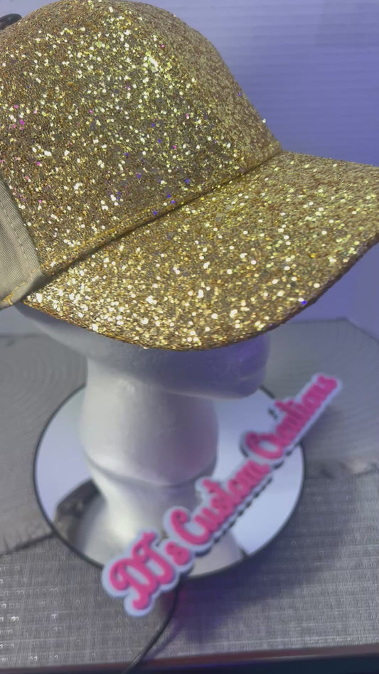 Gold Glitter Hat
